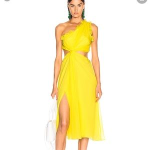 Cinq a Cept Corinne yellow dress